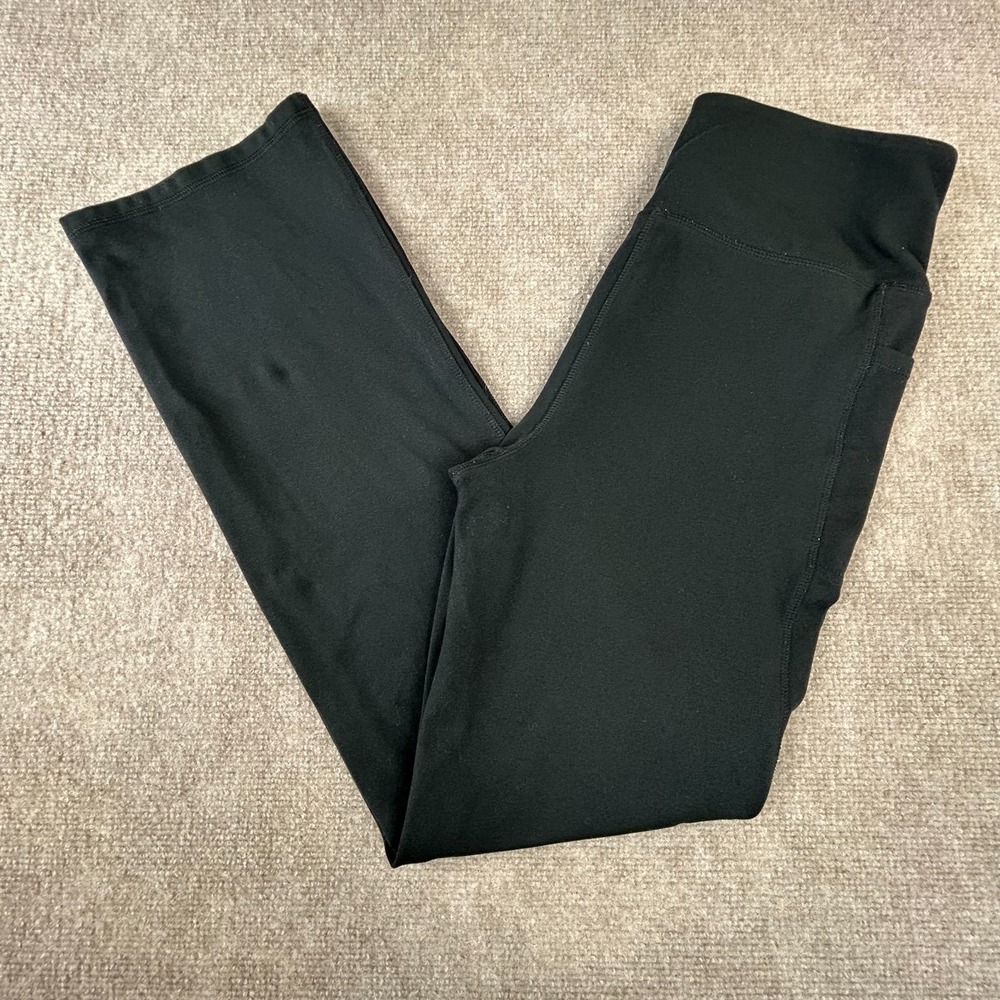 Jockey Leggings Womens Medium Black Stretch Running High Waist Gym Wear Yoga